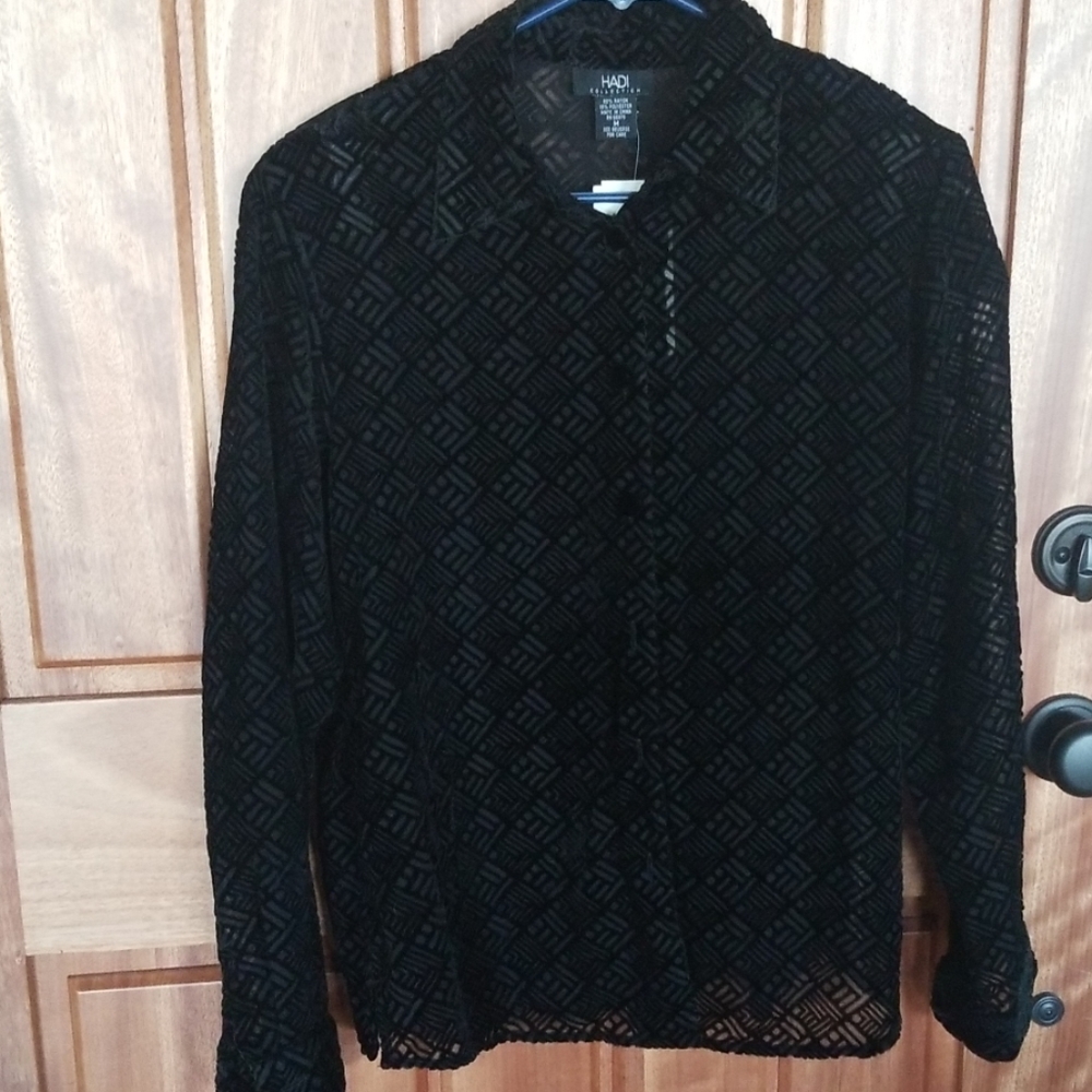 NWT, Hadi collection,  ladies button down top
